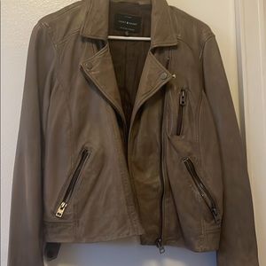 Lucky Brand Leather Moto Jacket